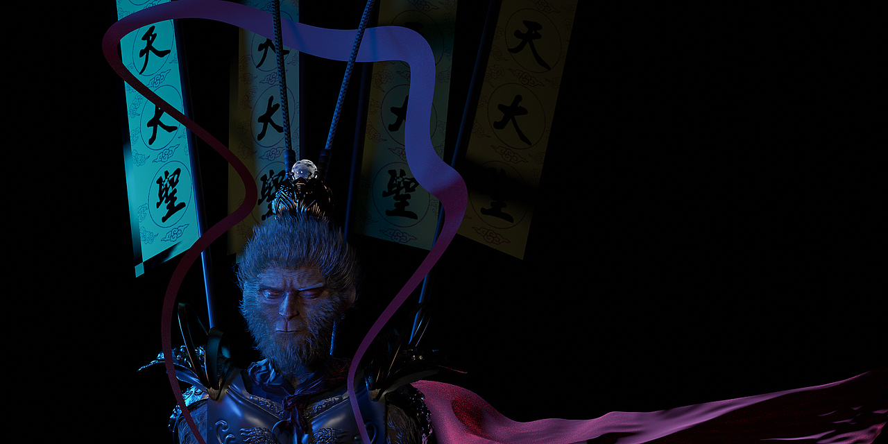 blender雕刻半身猴