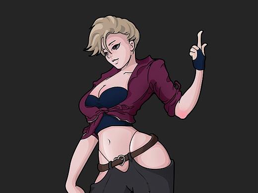 数位板设计的游戏人物原画