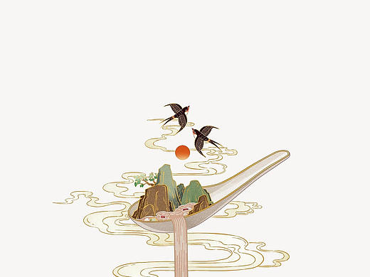 民俗产品插画