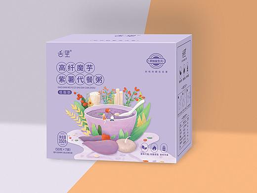 高纤魔芋紫薯代餐粥包装设计