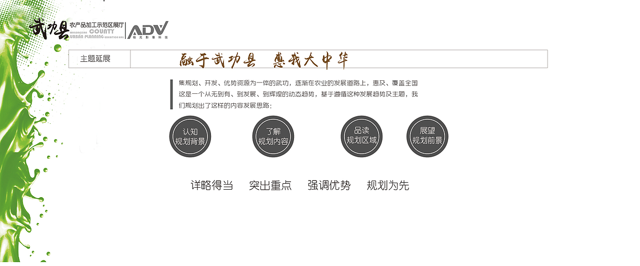 《武功县农产品加工示范区展厅》展馆设计方案（图ZMjg1MDA3Mzcy） - 展陈设计 - 站酷设计师蛮好小柒展示设计原创素材 - 站酷ZCOOL