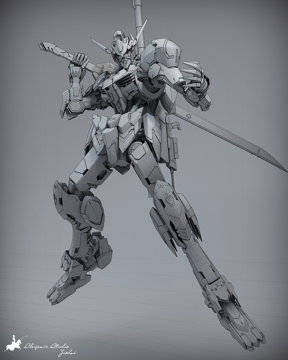 hi-resolution gundam barbatos plus