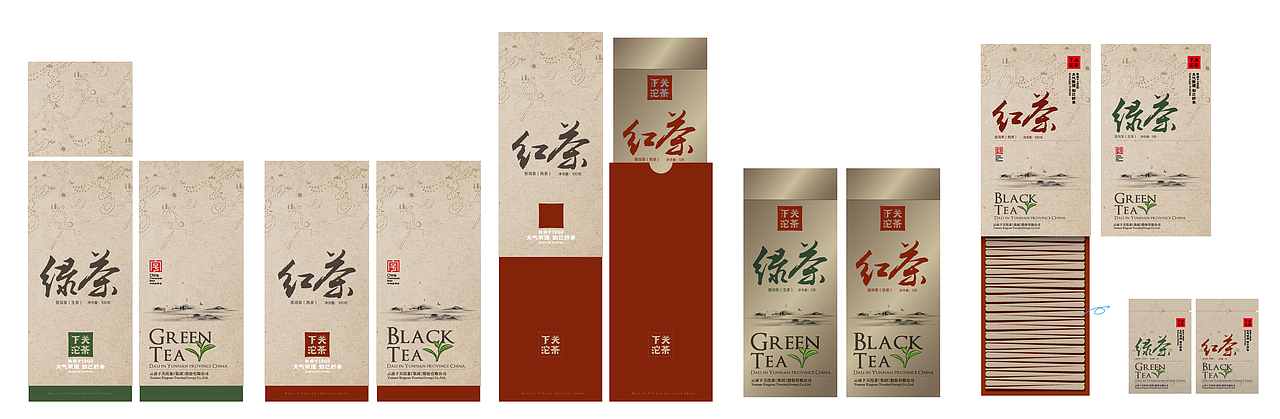 来一小组茶包装吧