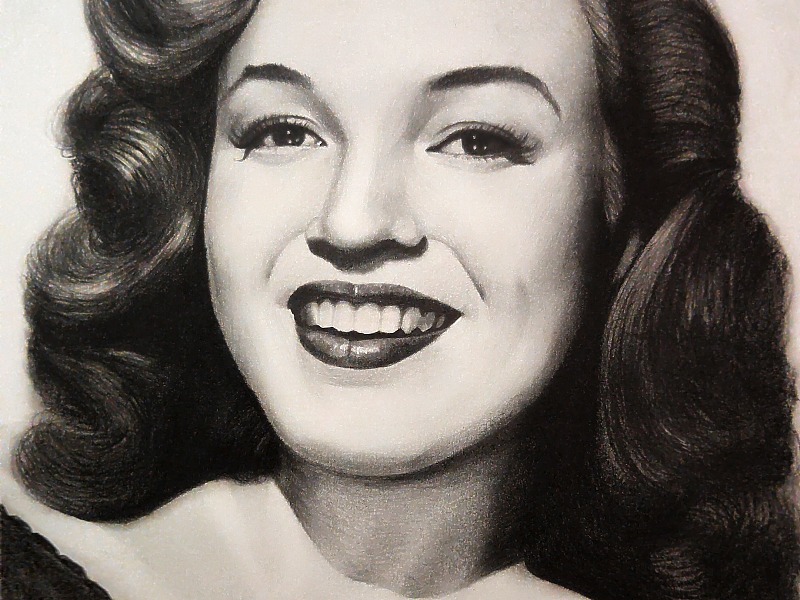 铅笔手绘费雯丽