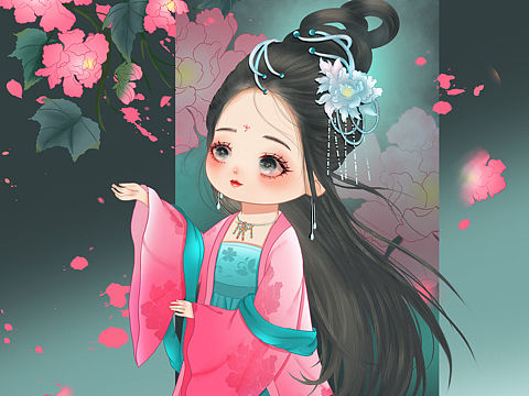 古风Q版十二花神