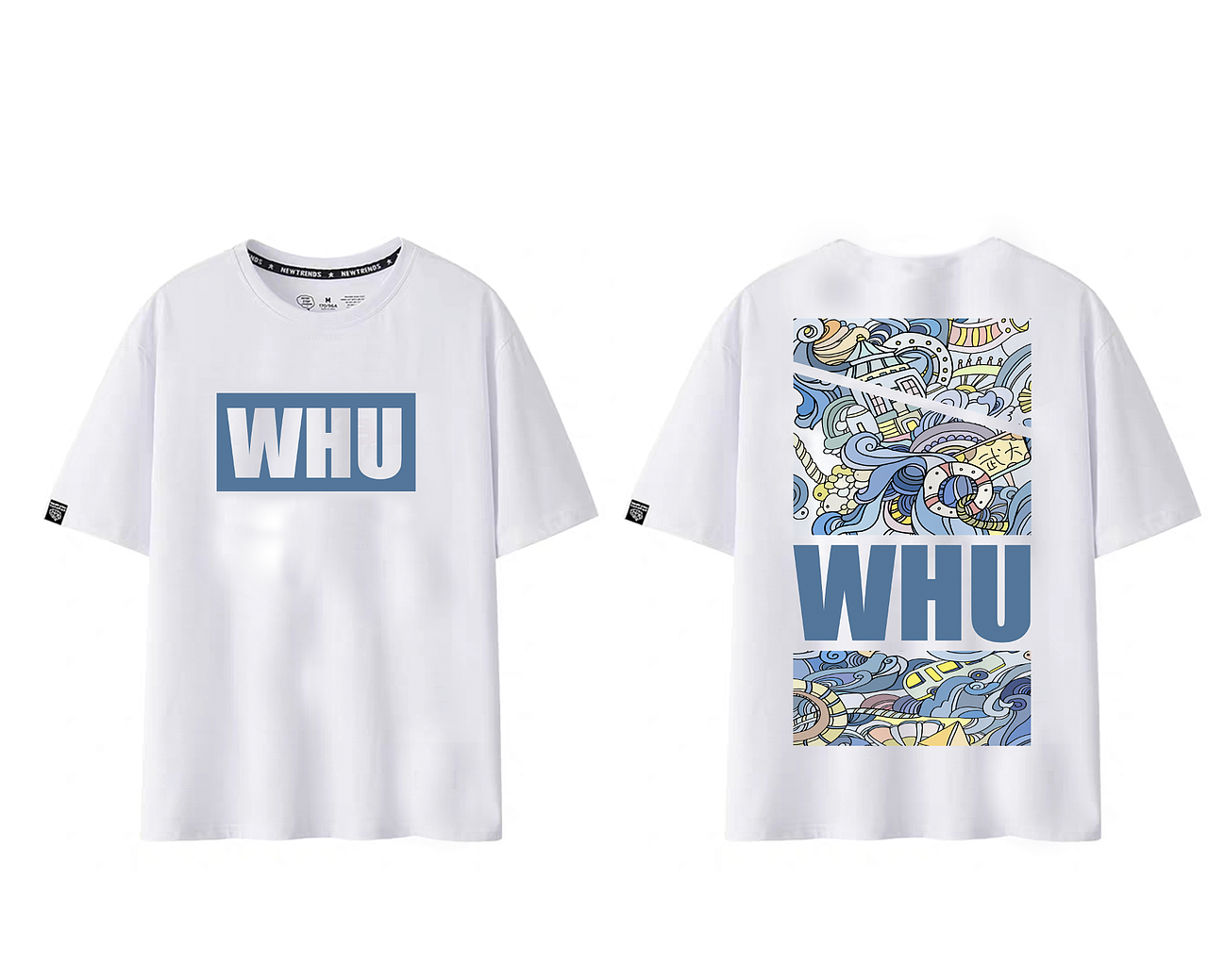 武汉大学主题原创文化衫（图ZMTU2MTkwOTA0） - 休闲/流行服饰 - 站酷设计师黄胜福原创素材 - 站酷ZCOOL