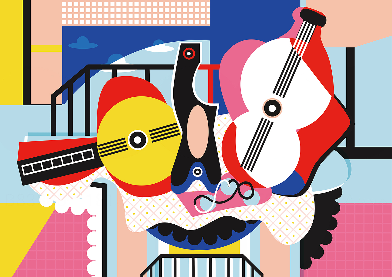 毕加索插画再创