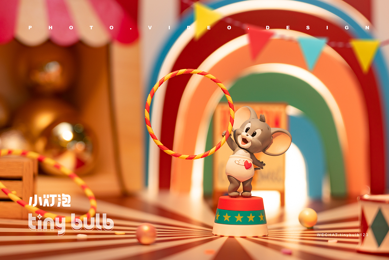 盲盒拍摄｜名创优品 猫和老鼠马戏团系列（图ZMjgxODU1NTQ0） - 产品摄影 - 站酷设计师小灯泡视觉I潮玩原创素材 - 站酷ZCOOL