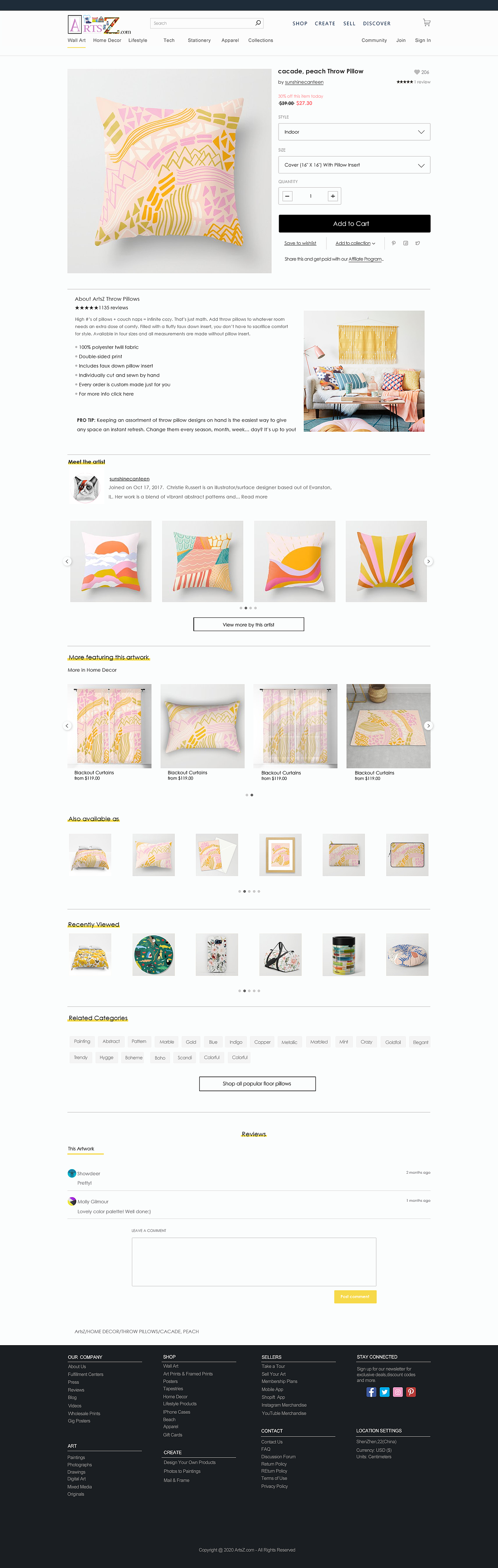 家居艺术品网页（图ZMjExNjI3MDEy） - 电商 - 站酷设计师秋水一鉴原创素材 - 站酷ZCOOL