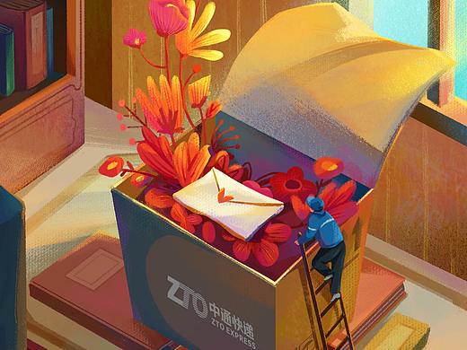 中通快递2021年度账单设计
