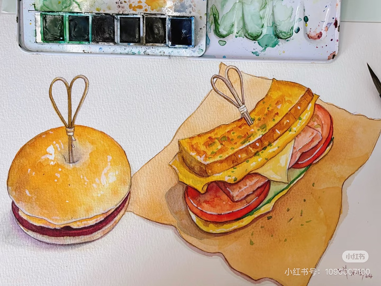 水彩面包（图ZMzc5MjQ1Njg4） - 商业插画 - 站酷设计师王二狗是仙女原创素材 - 站酷ZCOOL