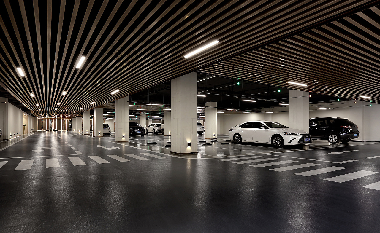 酷炫停车场停车场环境拍摄停车场空间拍摄车库拍摄