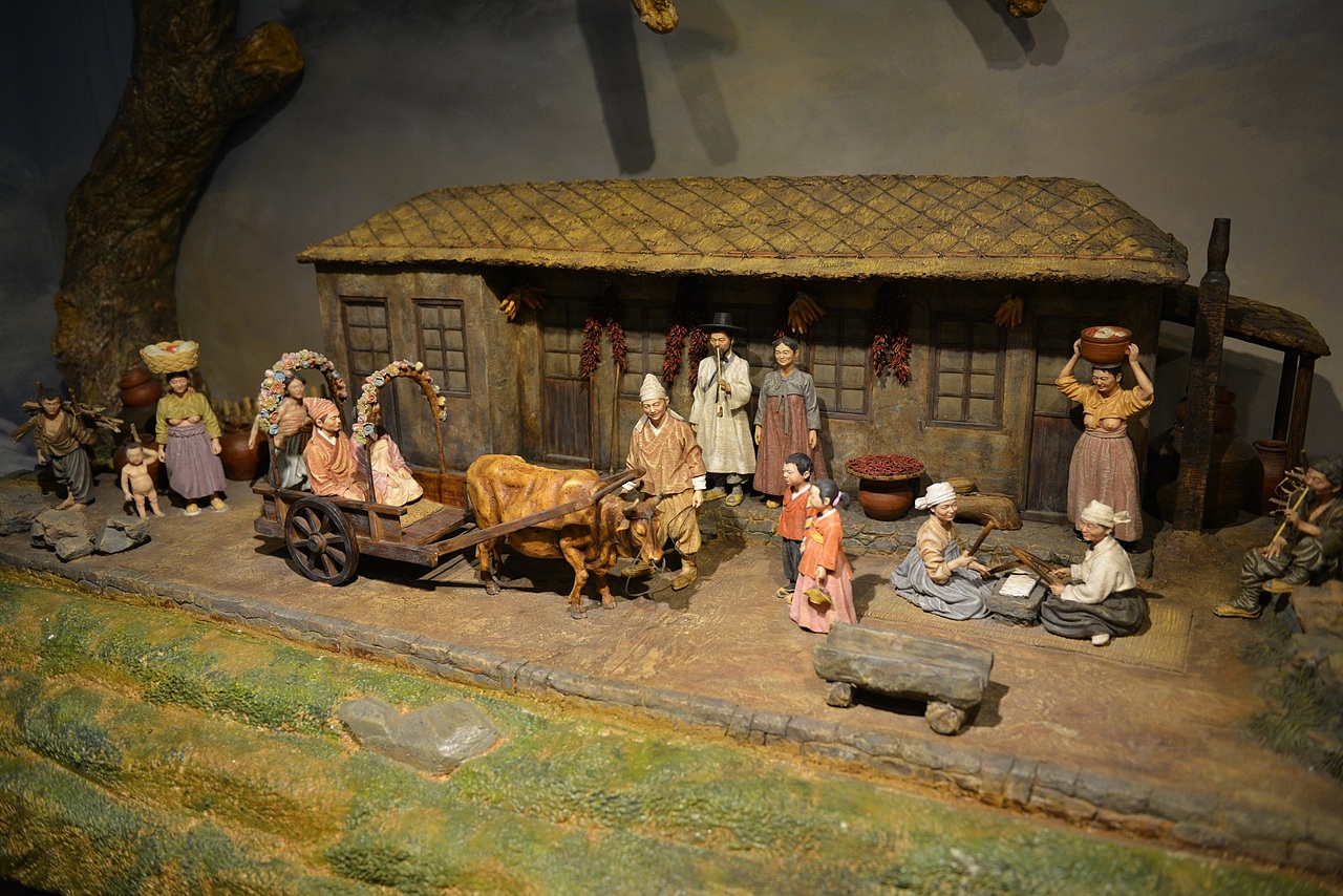 56个民族婚俗微雕2