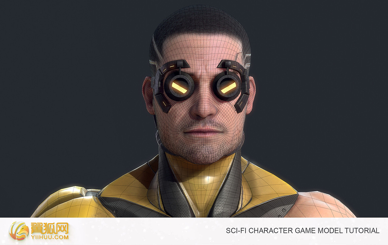 赛博朋克2077科幻游戏角色《狐隆焰-金王》（图ZMTYwMTg1NDYw） - 人物/生物 - 站酷设计师翼狐网原创素材 - 站酷ZCOOL