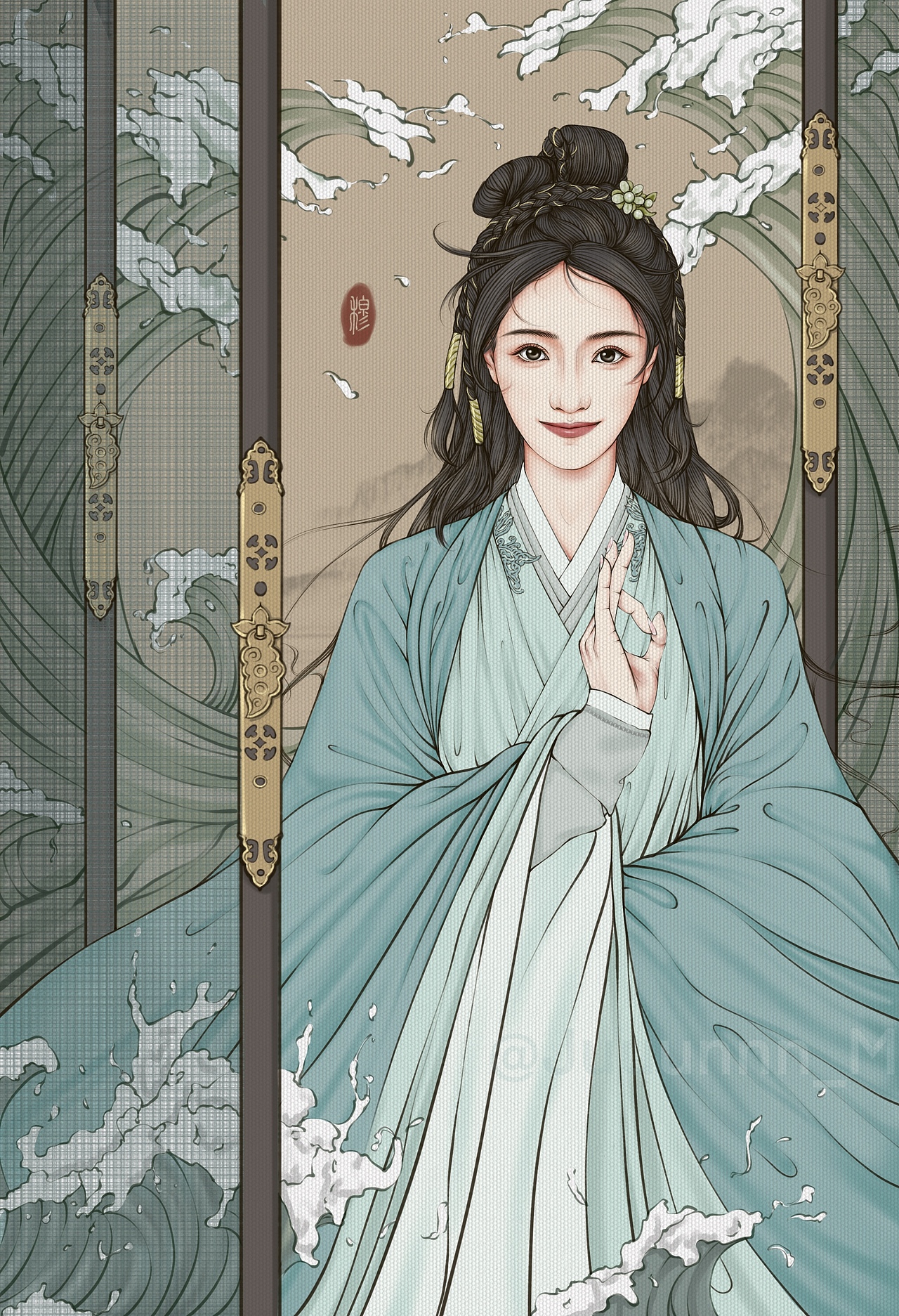 影视人物插图新白娘子传奇小青