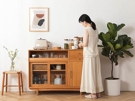 家居摄影-餐边柜（家具摄影、北欧实木家居拍摄）