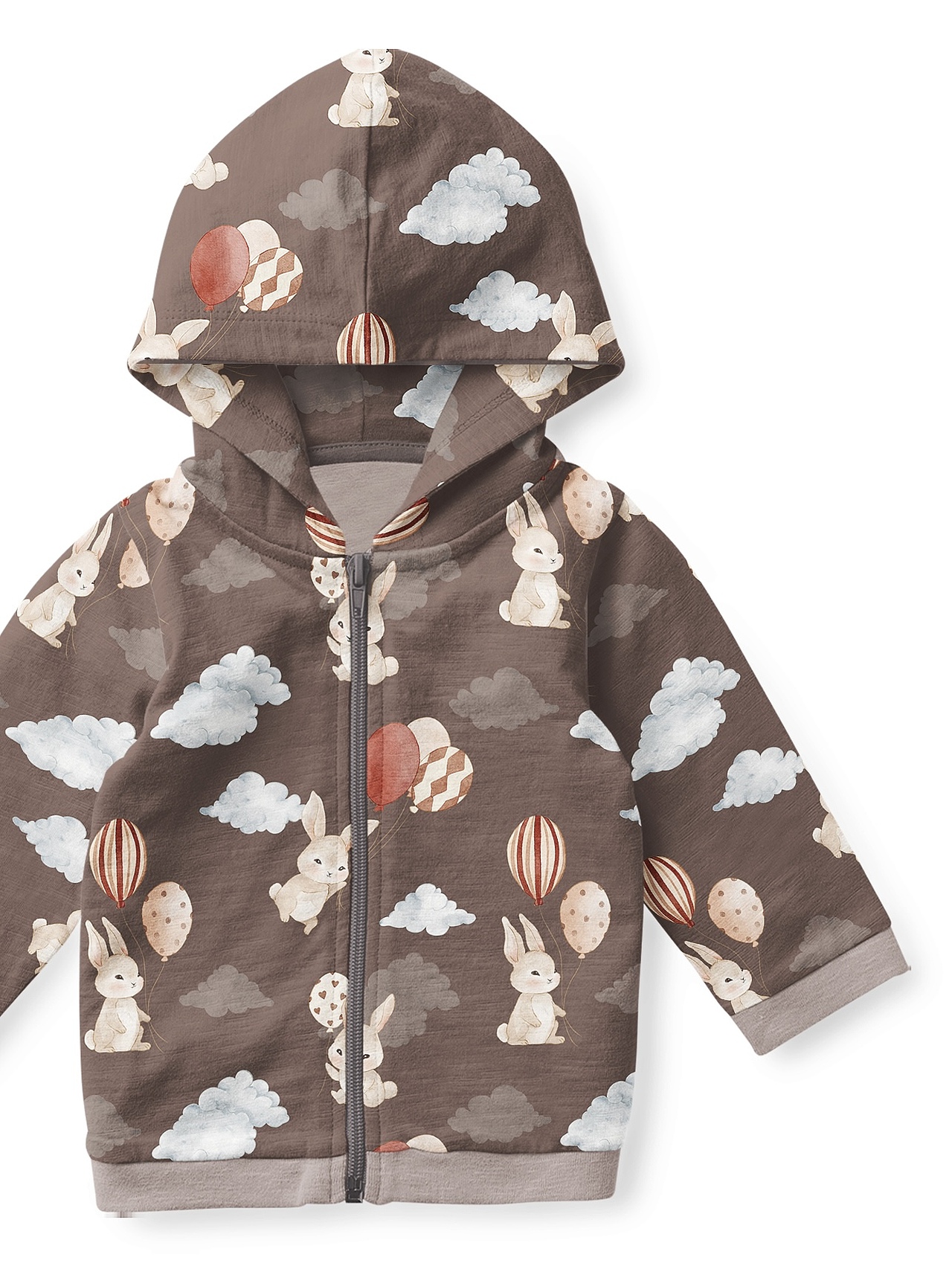 《气球兔宝》|原创印花设计 四方连续图