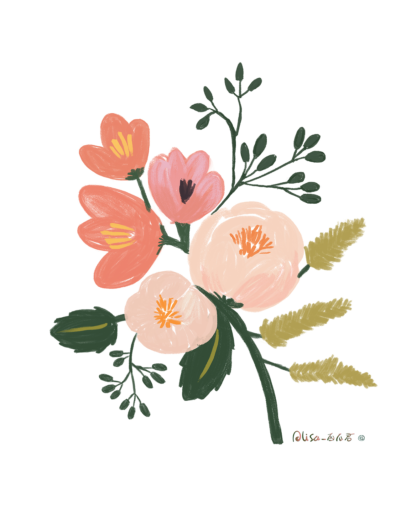 插画临摹-2#（图ZMTI3OTI1MzA0） - 创作习作 - 站酷设计师hanlu_asil原创素材 - 站酷ZCOOL