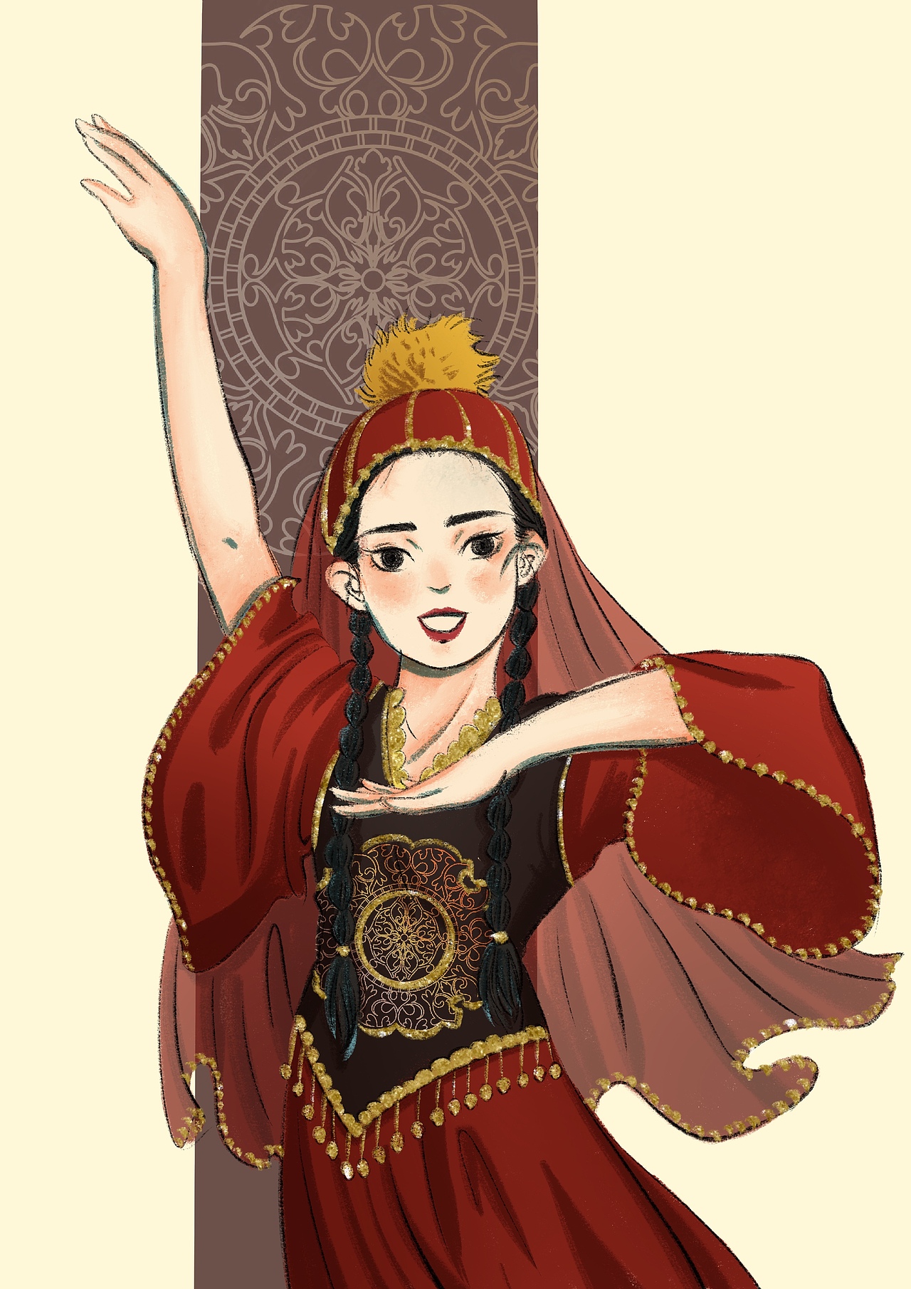 五十六民族绘计划（一）（图ZMjIyOTQ5MzEy） - 艺术插画 - 站酷设计师兔道格斯原创素材 - 站酷ZCOOL