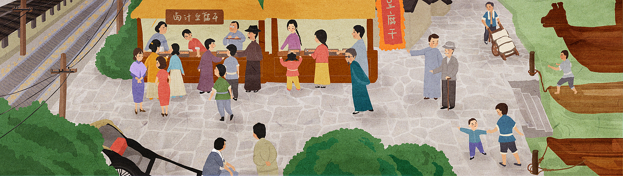 苏州味道系列（图ZMTMxNjA1ODQ4） - 商业插画 - 站酷设计师鲸过原创素材 - 站酷ZCOOL