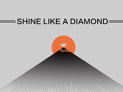 简约线条海报设计练习