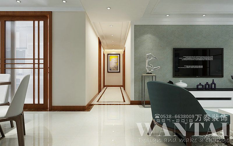 泰安万泰装饰|泰安长城一品130m²现代装修|宋洪超