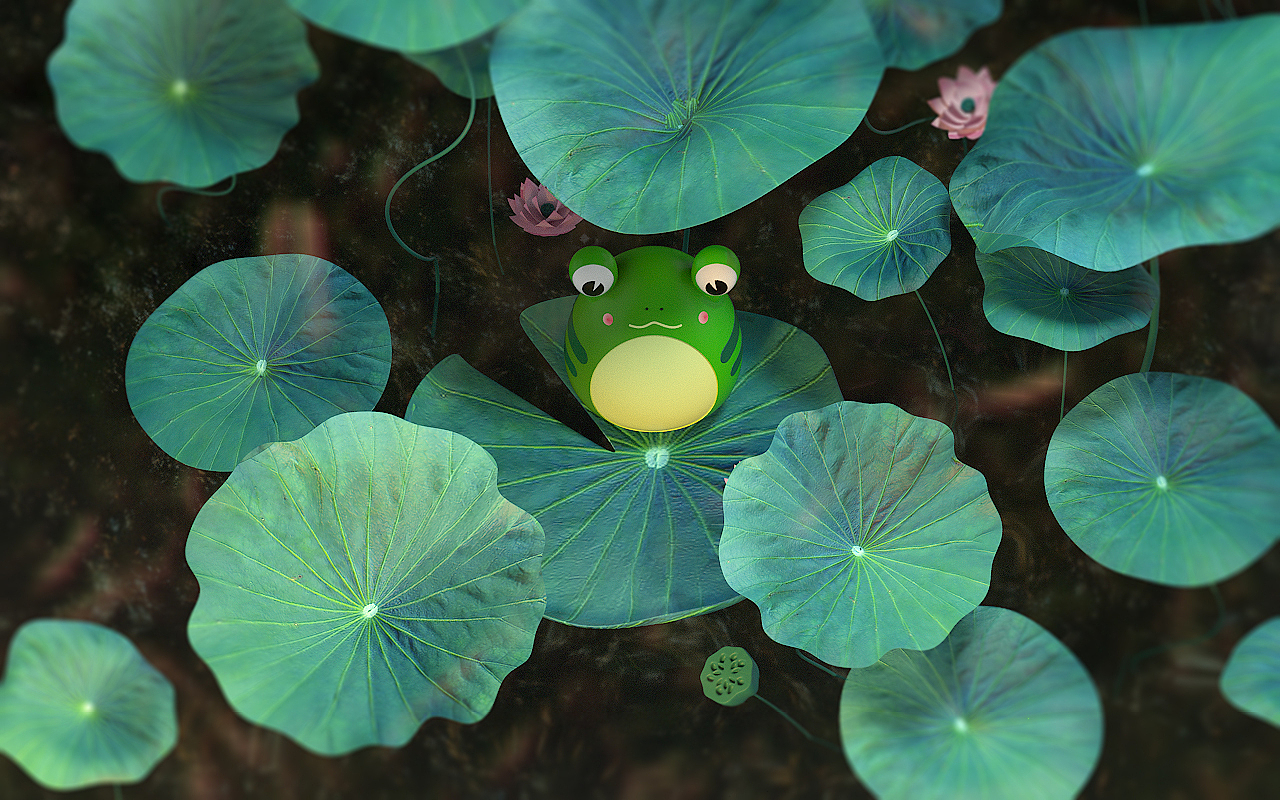 夏天来了小青蛙