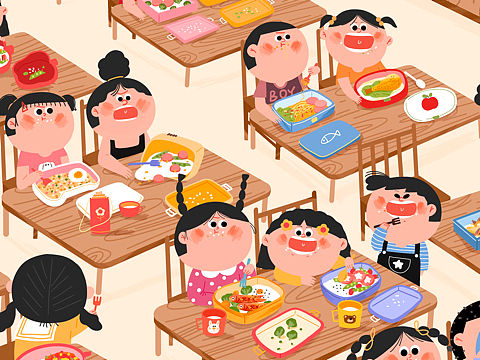 《我爱幼儿园》系列绘本——茜茜的午餐～