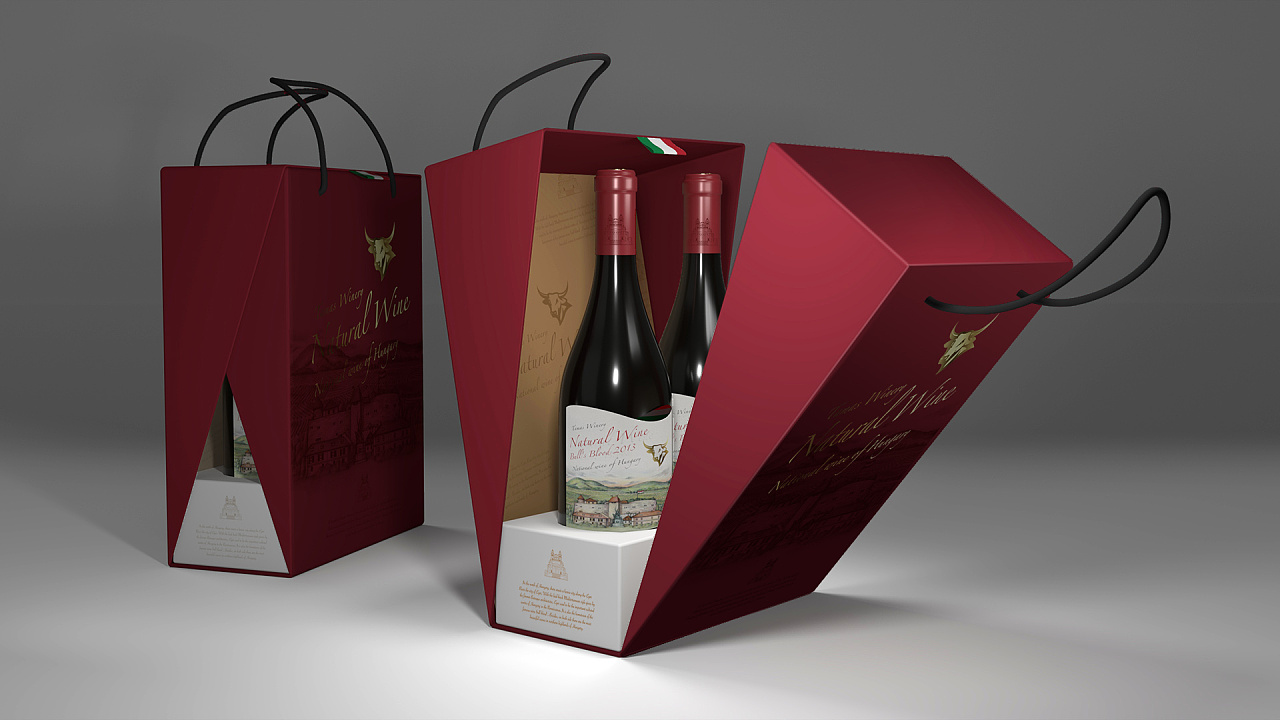 传承匈牙利公牛血的经典-红酒包装