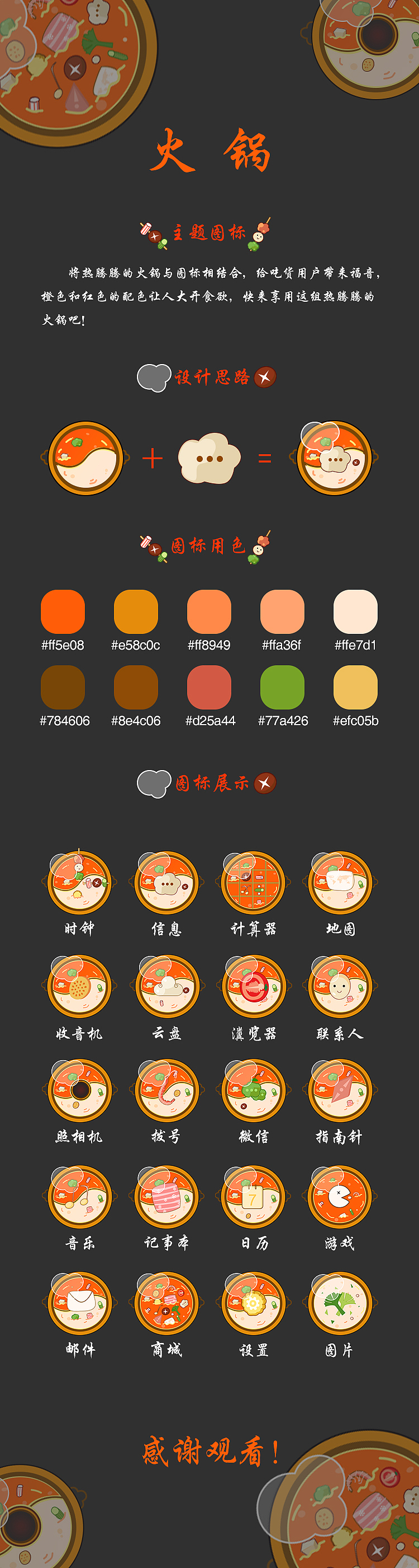 火锅主题图标（图ZNzA0NjQ4NDg=） - 图标 - 站酷设计师鸡汁鹿哥原创素材 - 站酷ZCOOL