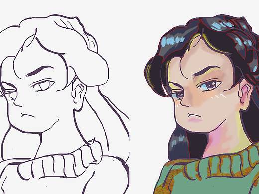 Q版头像临摹（个人主页-ZNDI2MzIyOTI=） - 绘本 - 站酷设计师阿琪呀原创素材 - 站酷ZCOOL