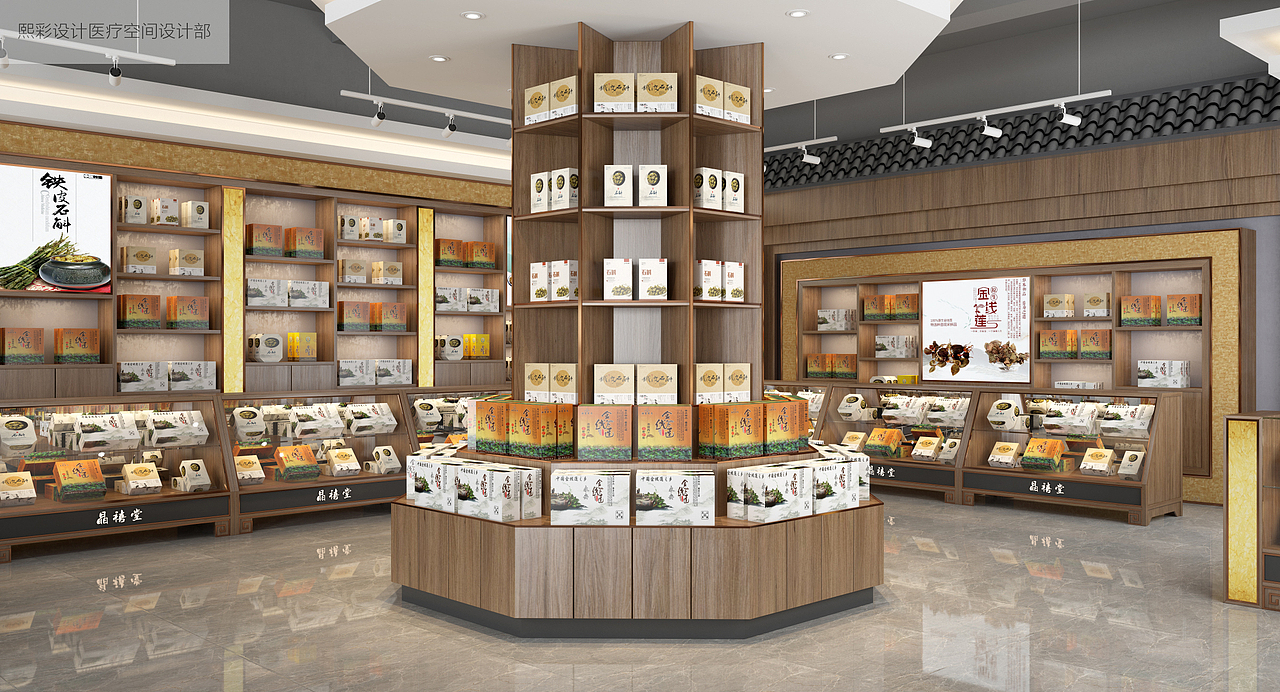 佛山药店装修|杭州药店装修|药店设计图（图ZMTgzOTMyODQw） - 家装设计 - 站酷设计师品牌设计Calvin原创素材 - 站酷ZCOOL