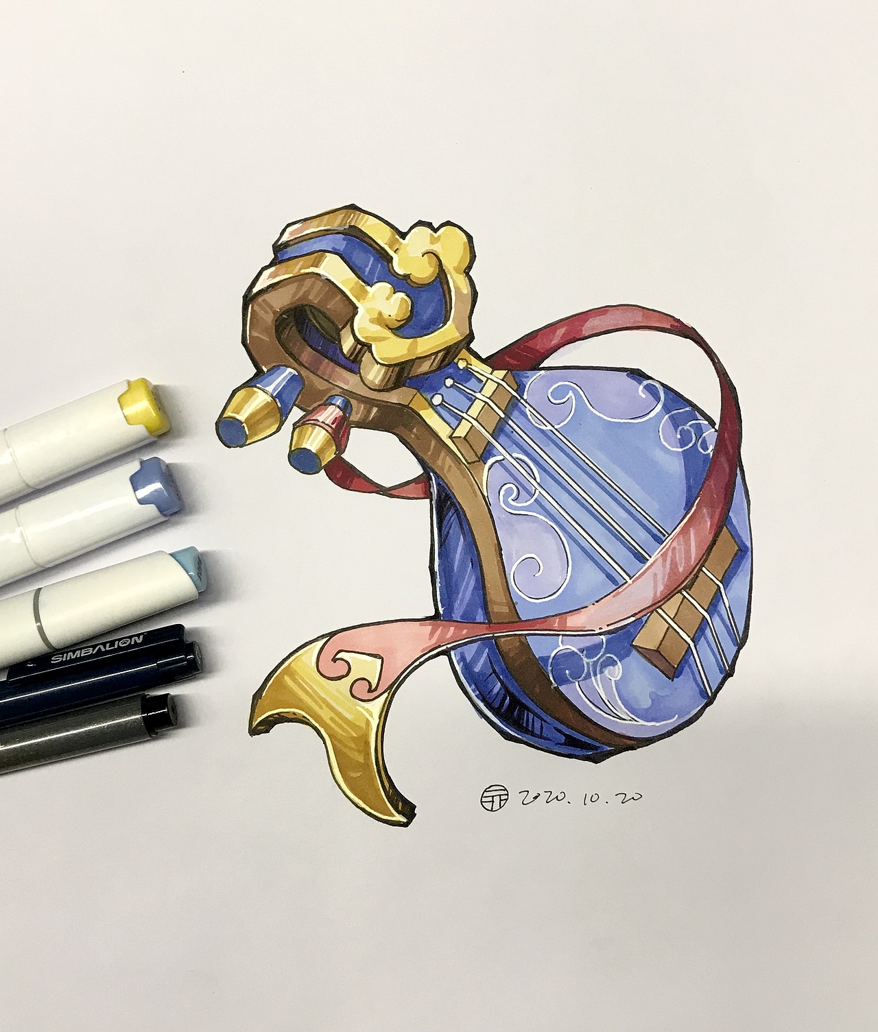 近期马克笔单体和一张川美考题（图ZMjMyNzQyMTE2） - 绘画 - 站酷设计师大胡子显原创素材 - 站酷ZCOOL