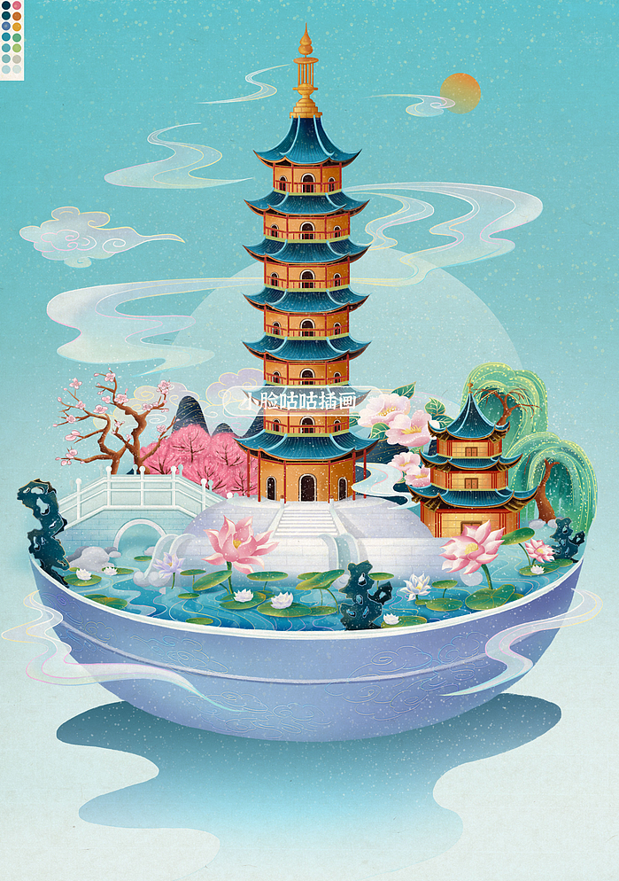 看到喜欢的就想自己也画一遍（图ZMjk0MjM4OTM2） - 创作习作 - 站酷设计师小脸咕咕原创素材 - 站酷ZCOOL