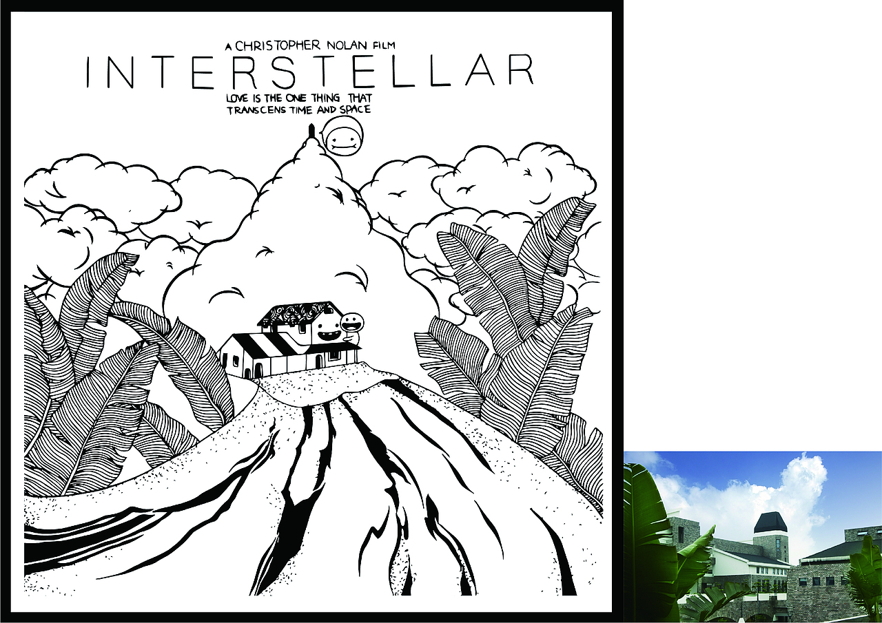 广东东软学院教学楼写生插画习作一（图ZMTQzOTg2Mjg0） - 创作习作 - 站酷设计师鸡说你可真星原创素材 - 站酷ZCOOL