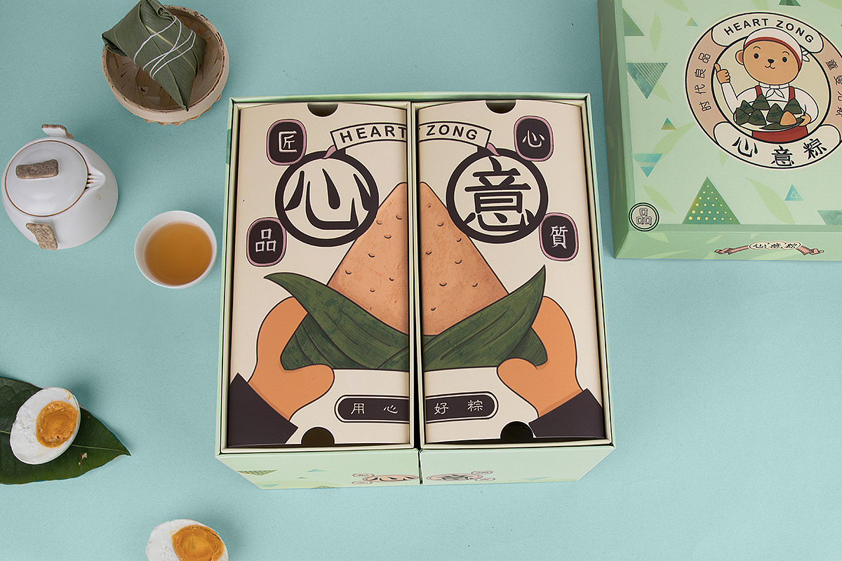 【方森园】端午粽子包装——《心意粽》包装设计（图ZMTUyMjQzMTIw） - 包装 - 站酷设计师方森园包装原创素材 - 站酷ZCOOL