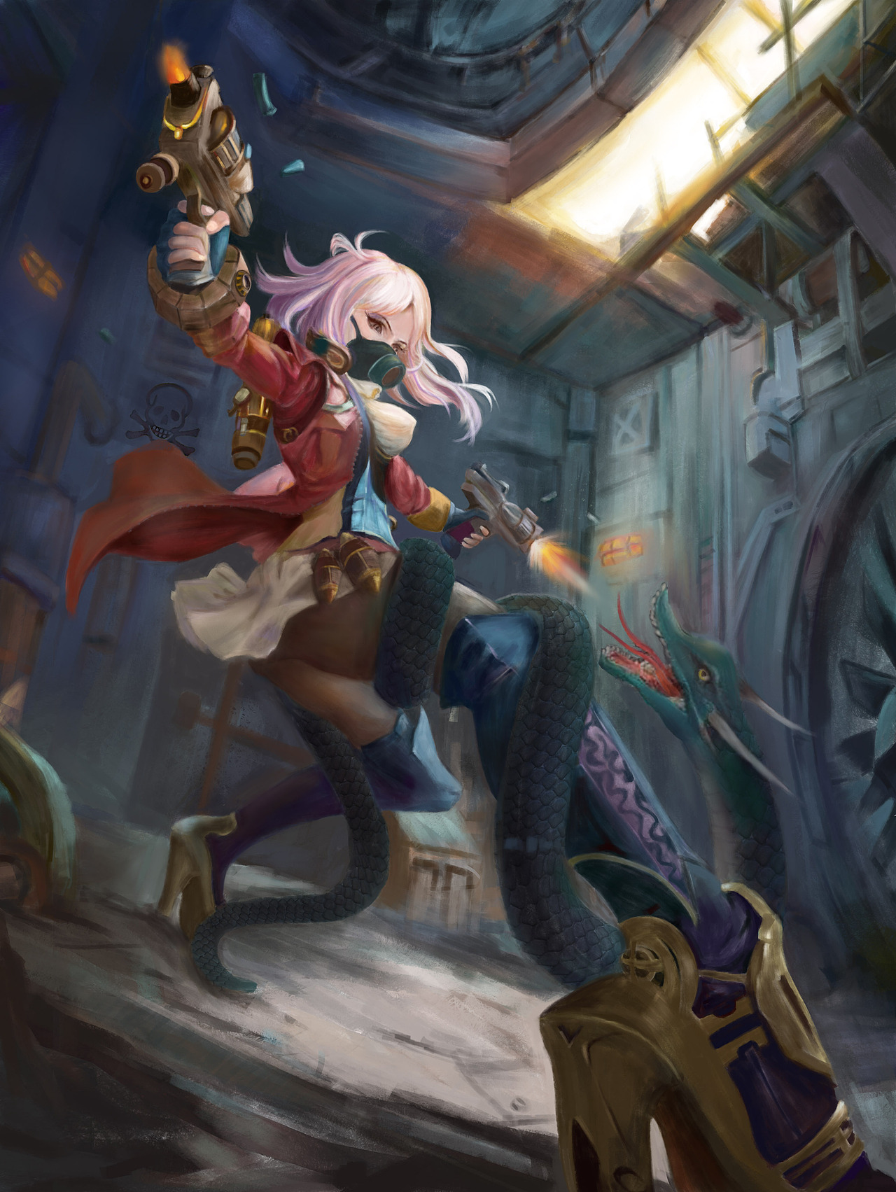 酷酷酷女孩【//魔幻//厚涂】（图ZMTA5Mjc4NjI0） - 创作习作 - 站酷设计师流沙桥原创素材 - 站酷ZCOOL