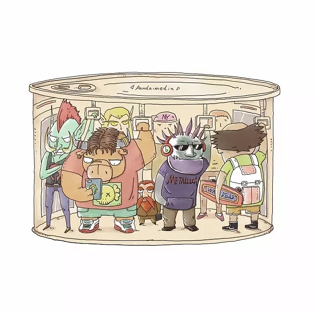 那些年，我们追的“魔兽”（图ZNTA4NDUzMDg=） - 艺术插画 - 站酷设计师熊猫窝原创素材 - 站酷ZCOOL