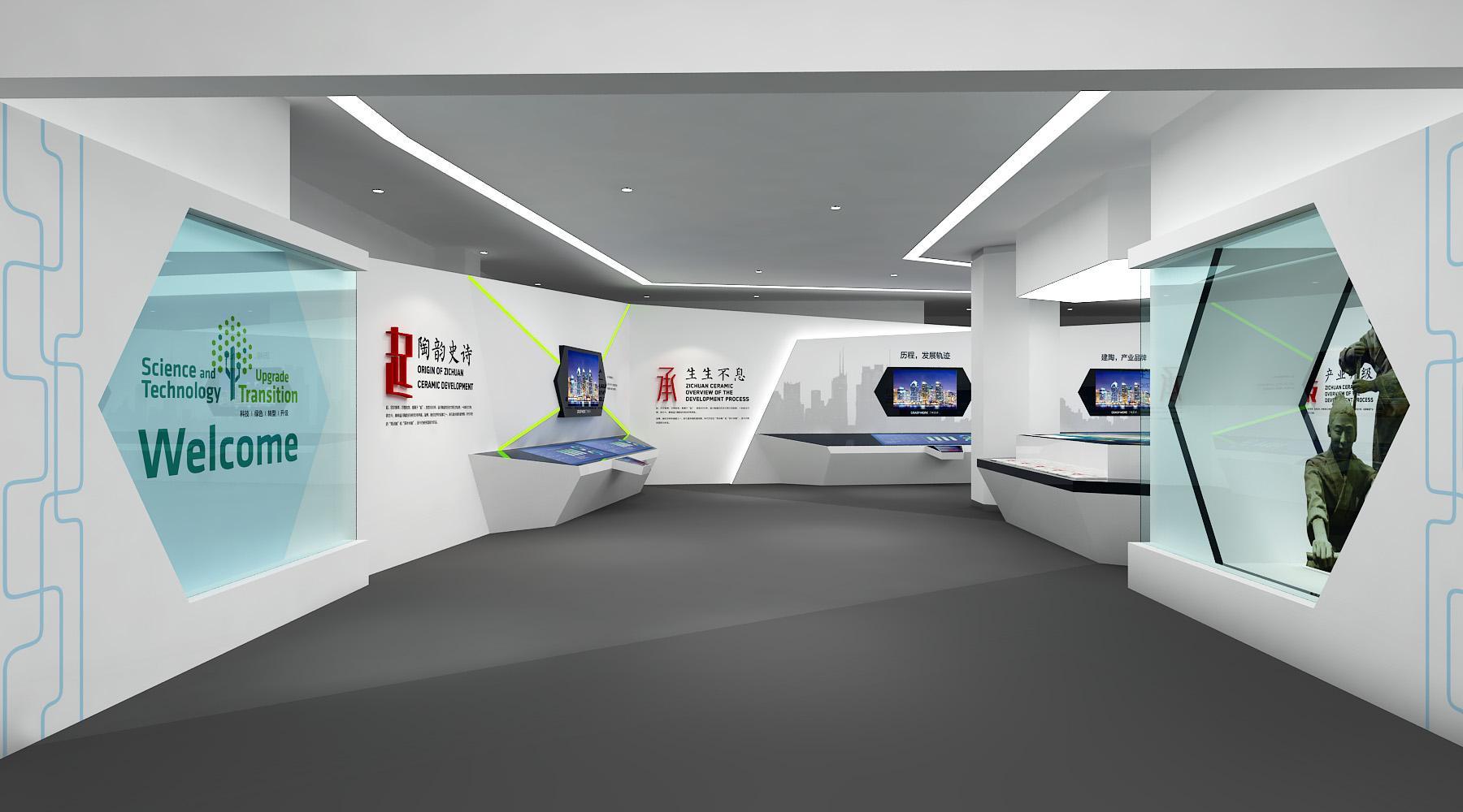 最新展厅设计CAD设计图纸，展厅cad平面布置图下载 - 易图网