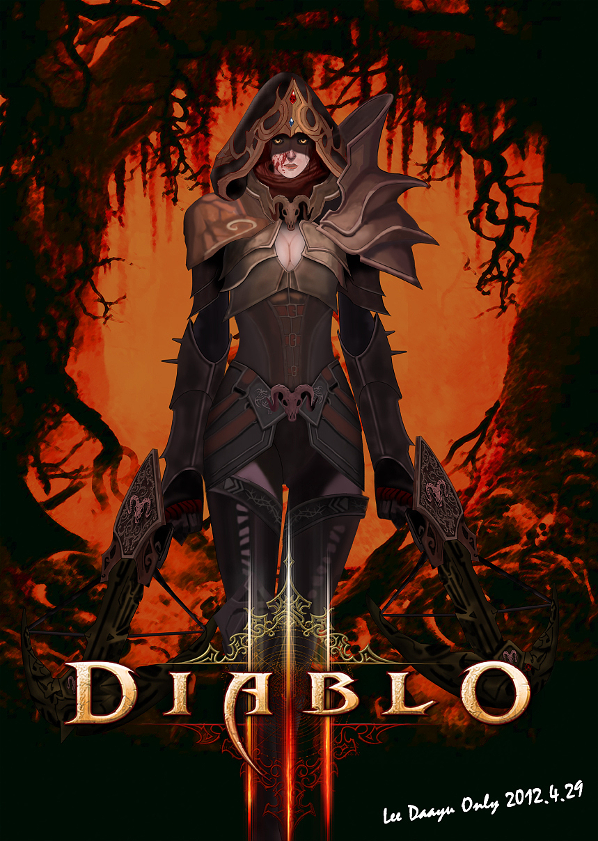 暗黑3鼠绘临摹一张~