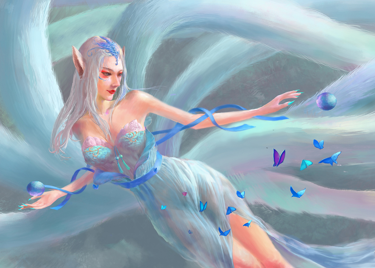 山海经 - 九尾炼丹（图ZMTg5Nzc4MjQ4） - 创作习作 - 站酷设计师LuminousTS原创素材 - 站酷ZCOOL