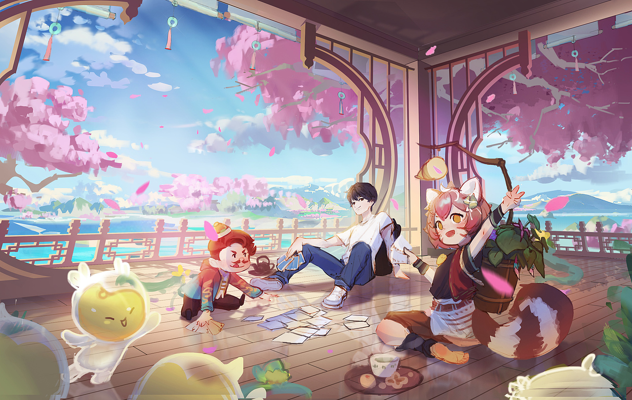 欢喜斗地主KV（图ZMjQxMzIzMzQ0） - 游戏原画 - 站酷设计师QFF要早睡原创素材 - 站酷ZCOOL