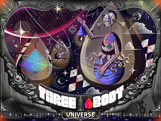 #三体创意合伙人#三体形象创造类、神秘三体与水滴世界