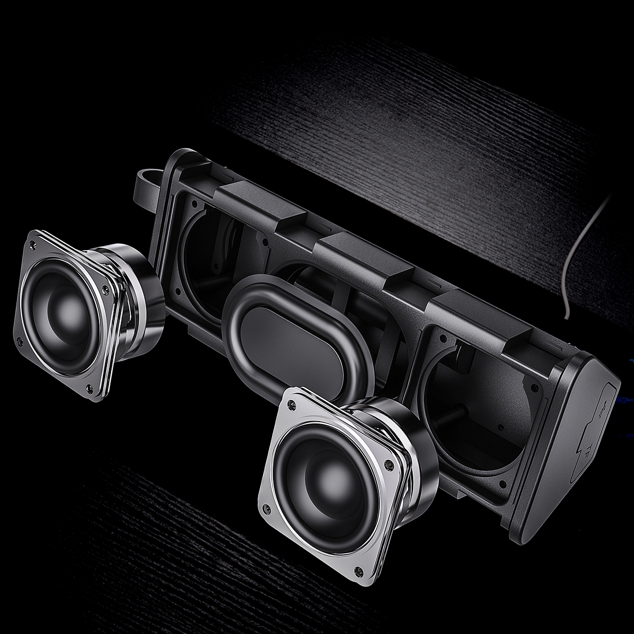 音响渲染(图片)