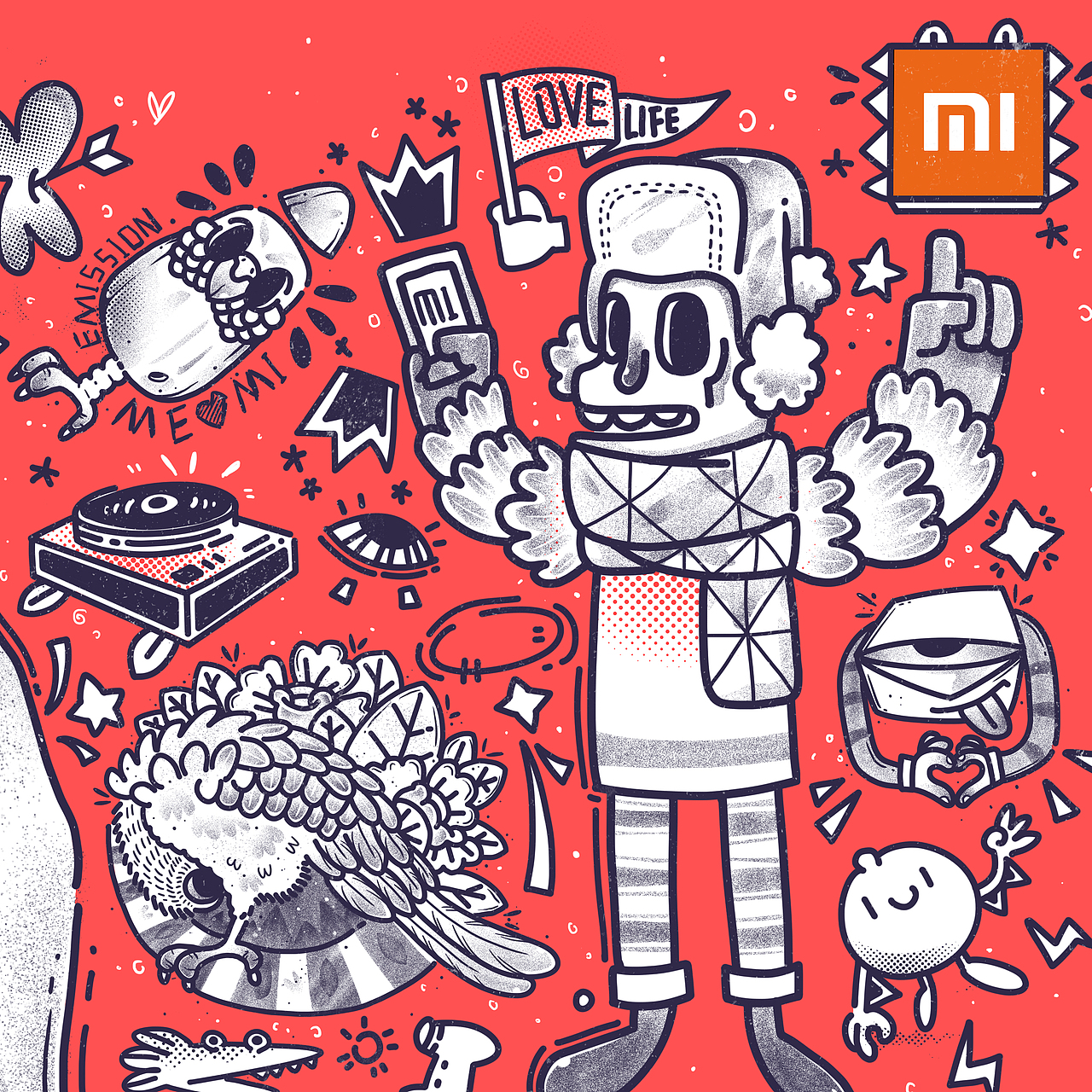 小米 MIX 2 X年轻就是快乐（图ZMTAwOTY0MzM2） - 海报 - 站酷设计师骚包原创素材 - 站酷ZCOOL