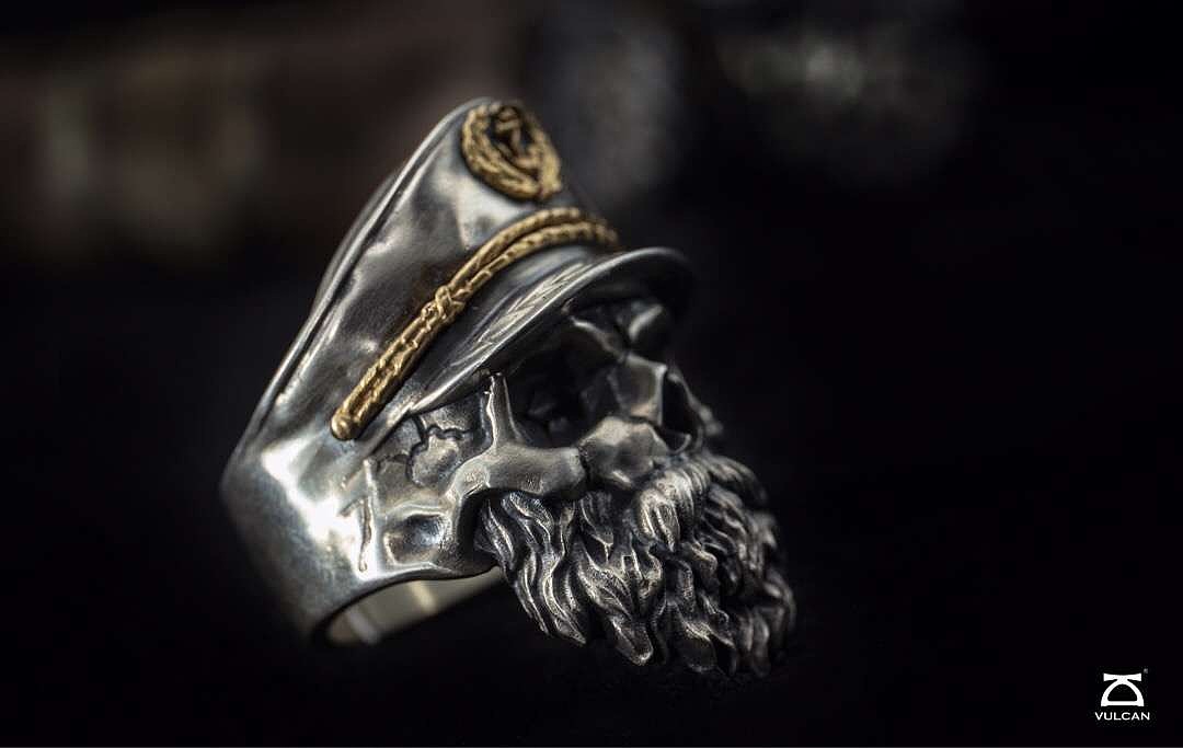 VULCAN·老船长骷髅戒指（图ZMTQ2MDQ0ODI4） - 首饰设计 - 站酷设计师VULCAN伏尔甘原创素材 - 站酷ZCOOL