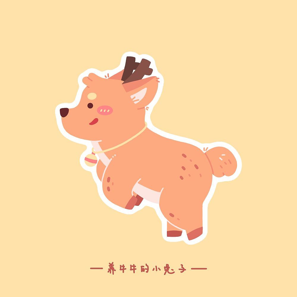 原创插画|可爱小鹿