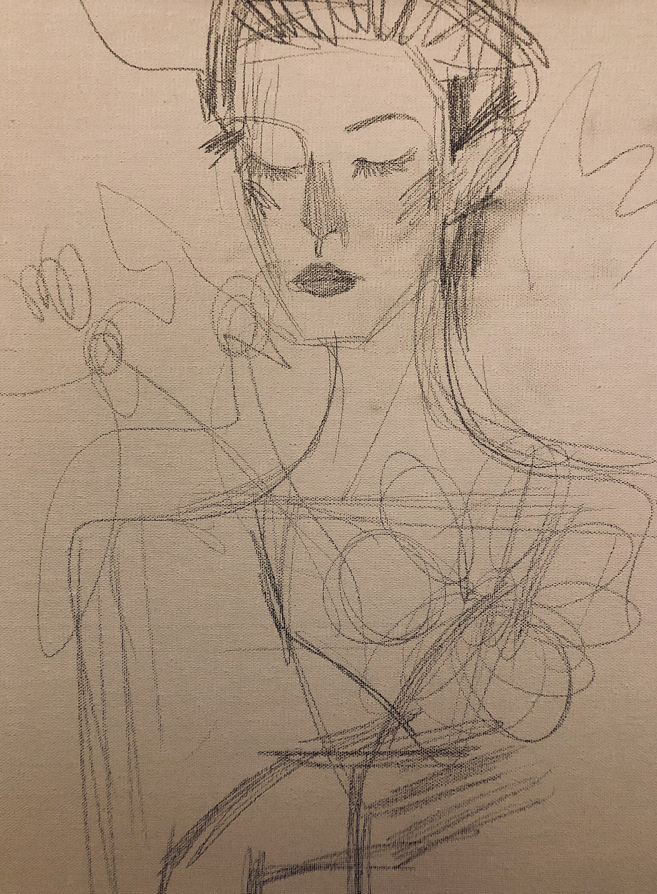 大家好 我是4又的第二幅丙烯画的草图
(看上去还行 可以 很OK)