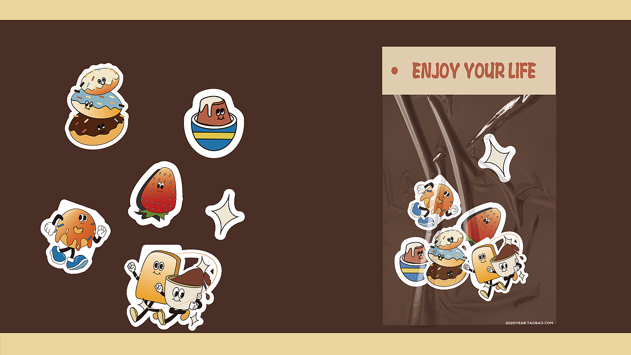 TRY BRUNCH 美式复古品牌kv设计