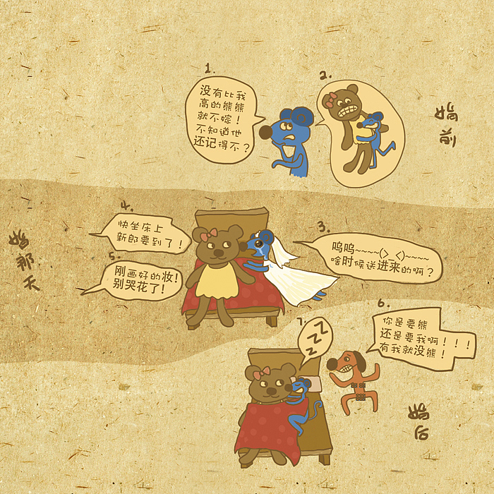 周年—我和相公的纪念册（图ZMTE2MDgwMjA=） - 新锐潮流插画 - 站酷设计师hiula原创素材 - 站酷ZCOOL
